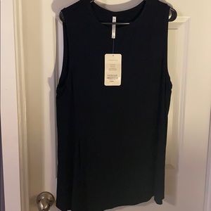 Black Alia tied fabletics tank top